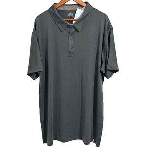 Geek Lighting Men's Gray Activewear Short-Sleeved Polo Shirt‎ Size 3XL NWT